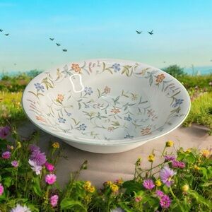 Aynsley “Forever” Chintz Fine Bone China- Vegetable Serving Bowl- Floral Design